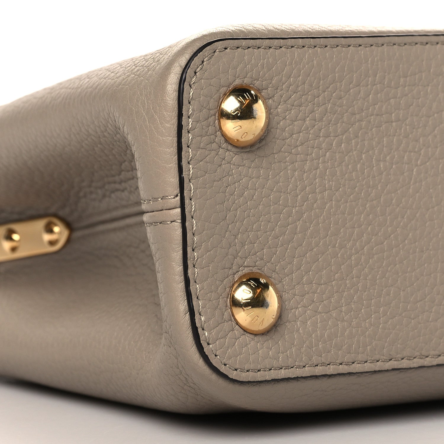 Louis Vuitton Taurillon Capucines BB Galet 8 of 10