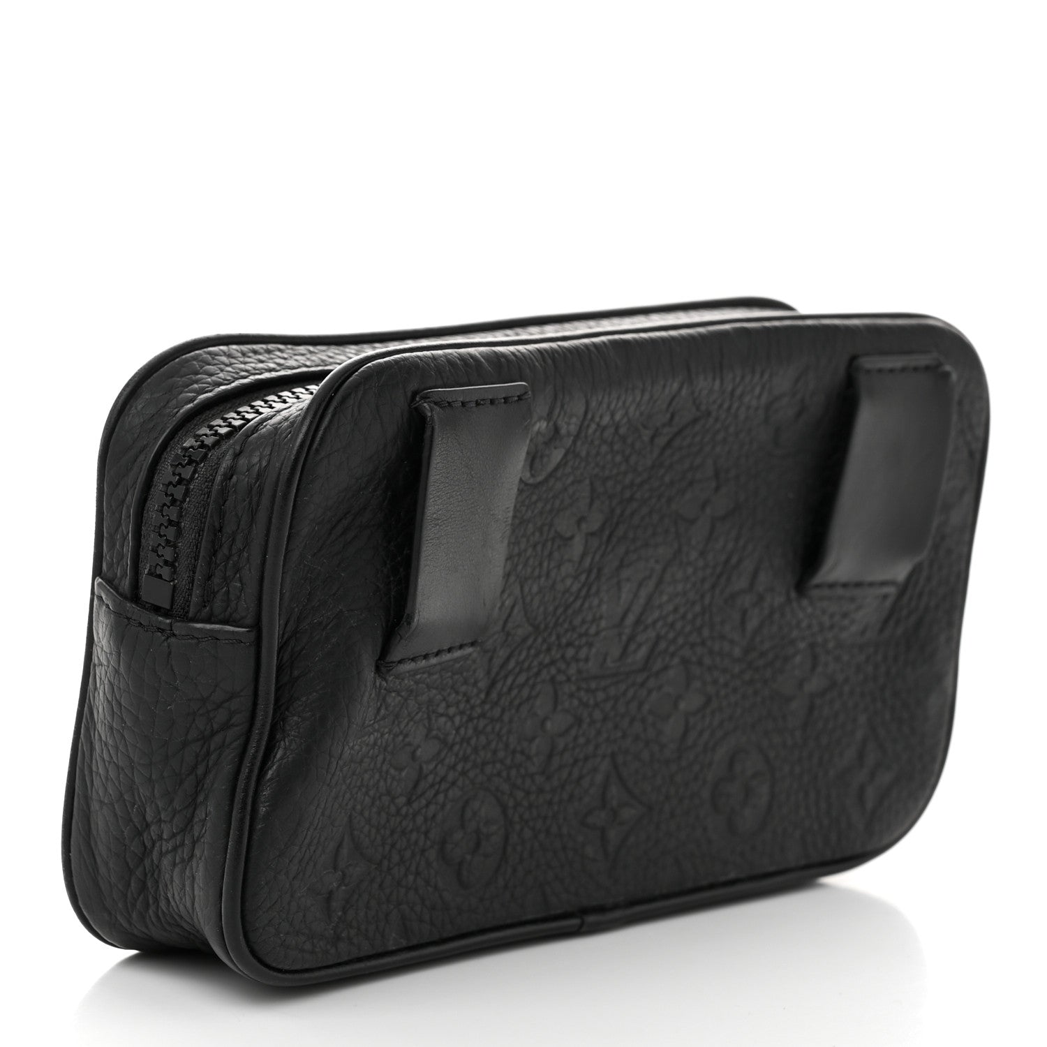 Louis Vuitton Taurillon Monogram Uniformes Solar Ray Soft Pochette Volga Belt Bag Black 3 of 10