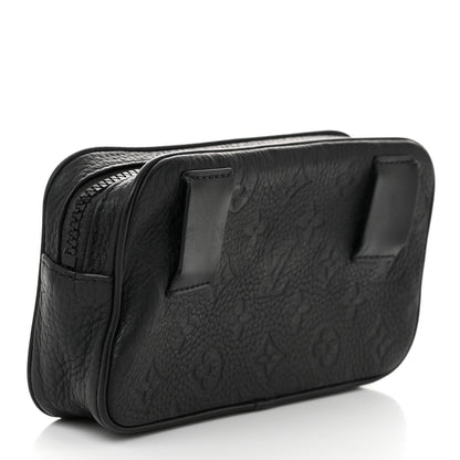 Louis Vuitton Taurillon Monogram Uniformes Solar Ray Soft Pochette Volga Belt Bag Black 3 of 10