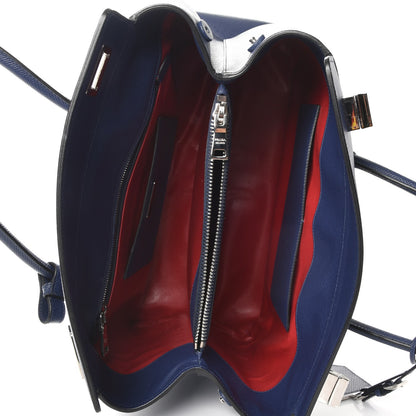 Prada Saffiano Cuir Twin Tote Bleuette 6 of 11