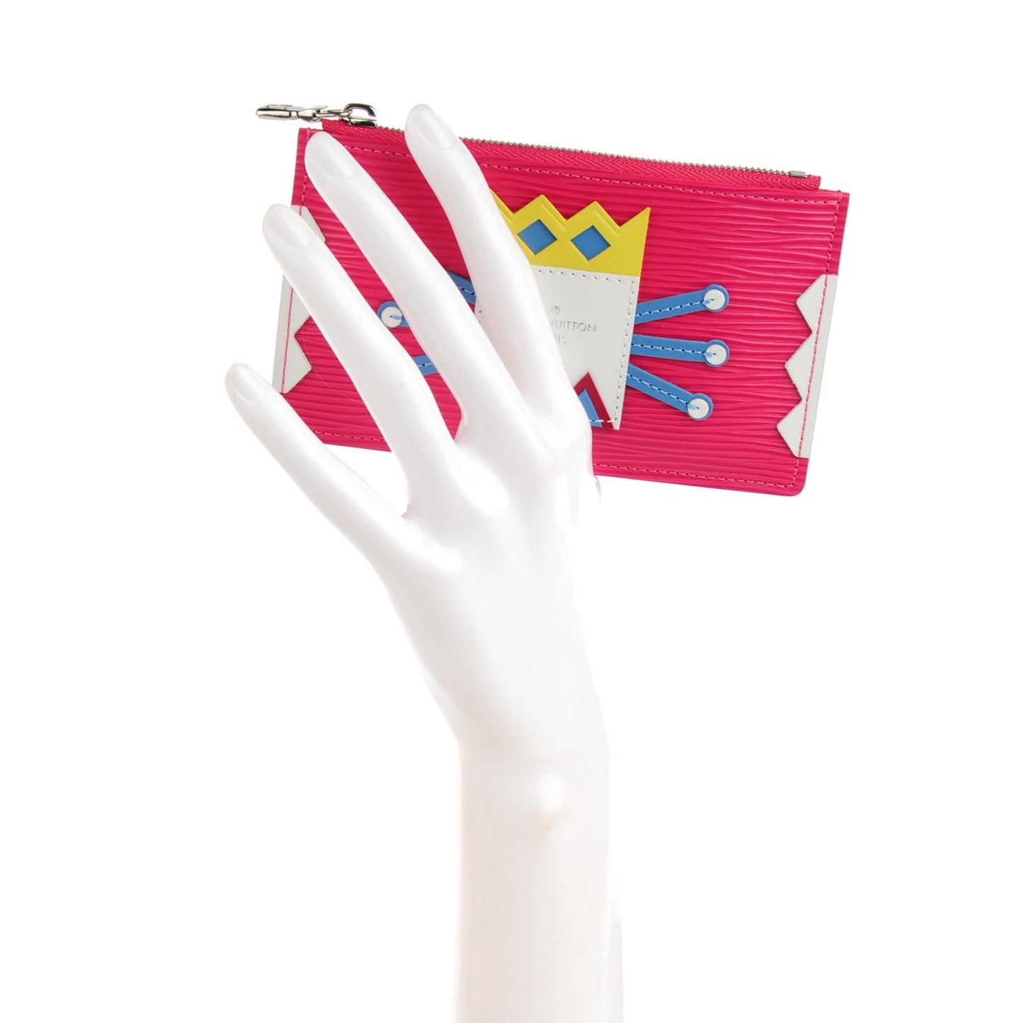 Epi Tribal Mask Key Pouch Pivoine