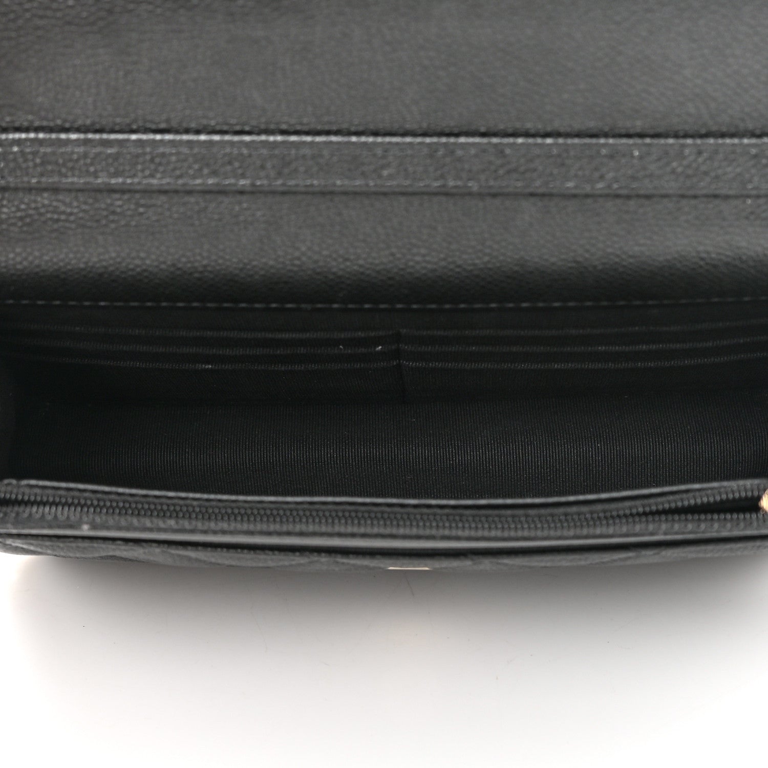 Chanel Caviar Quilted Tiny CC Wallet on Chain WOC Black 5 of 12