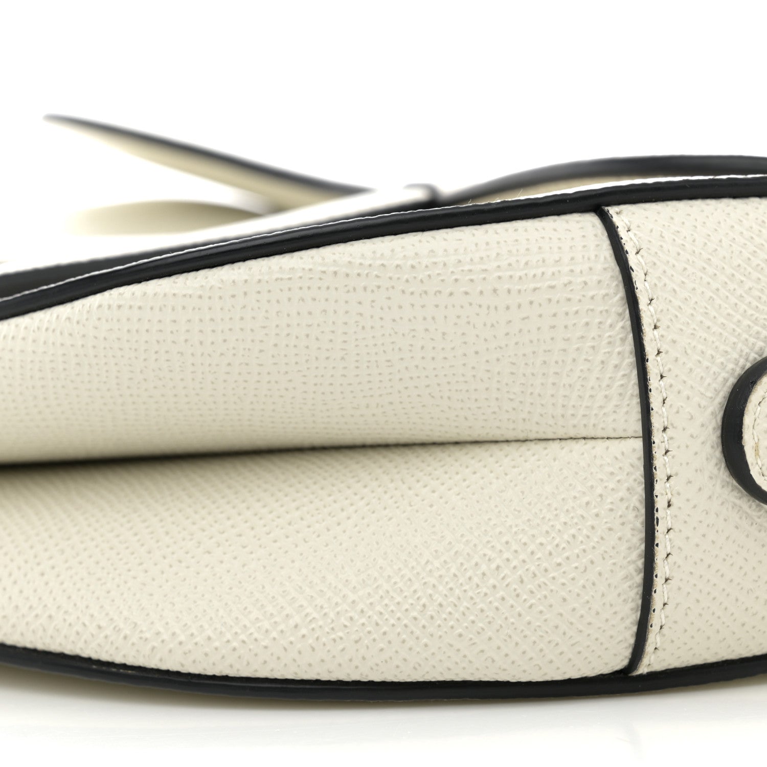 Christian Dior Grained Calfskin Saddle Bag White 11 of 11