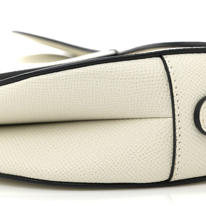 Christian Dior Grained Calfskin Saddle Bag White 11 of 11