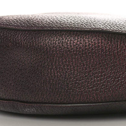Gucci Metallic Calfskin Bamboo Ring Hobo Aubergine 10 of 10