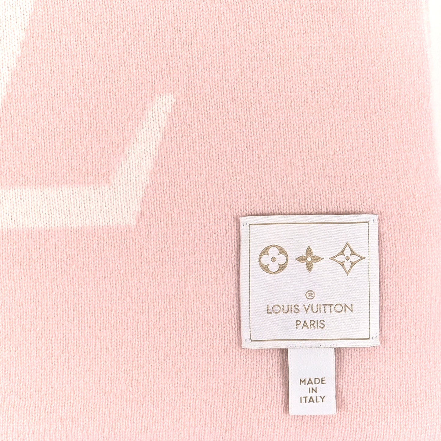 Cashmere Damier Monogram Blanket Petal Pink