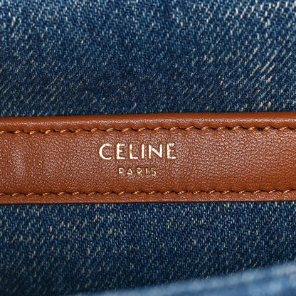 Celine Denim Matelasse Chain Shoulder Bag Blue 6 of 8