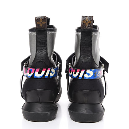 Louis Vuitton Neoprene Deep Sea Ankle Boots 37 Grey 5 of 11