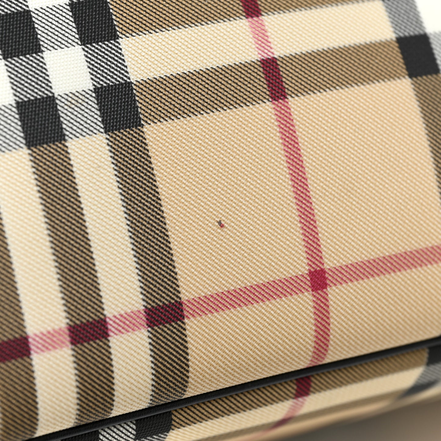 House Check Tote Black