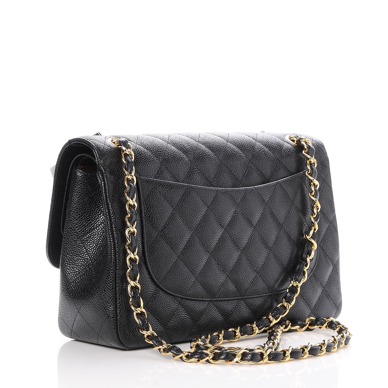 Chanel Caviar Quilted Jumbo Double Flap Black 4 of 8