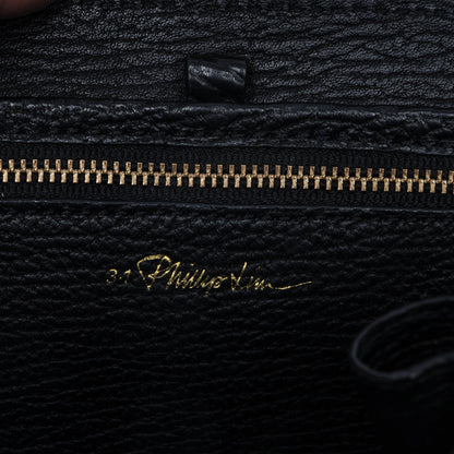 3.1 Phillip Lim 3.1 Textured Calfskin Mini Pashli Satchel Black 6 of 7