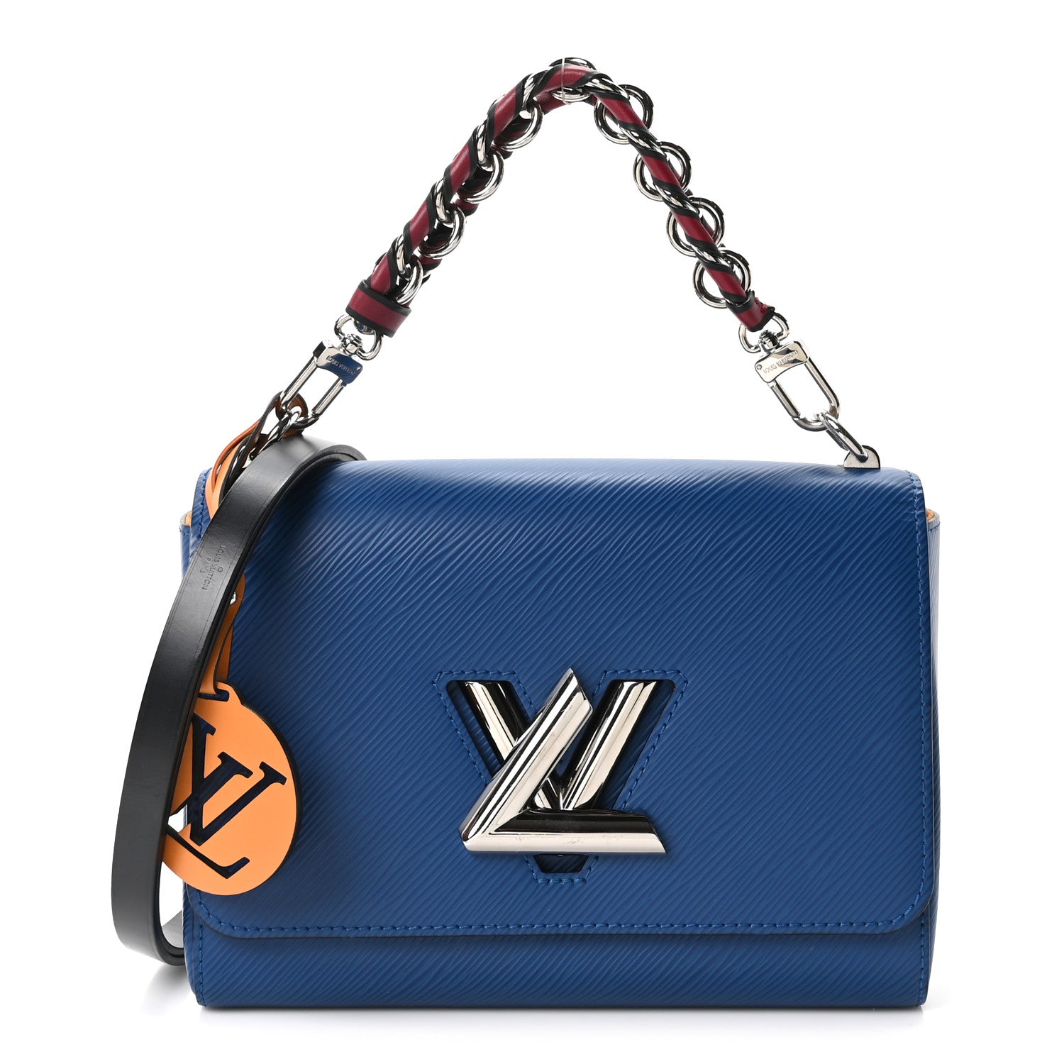 Louis Vuitton Epi Twist Braided Strap Shoulder Bag MM Bleu Roi 1 of 9