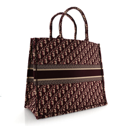 Christian Dior Oblique Large Book Tote Burgundy Multicolor 3 of 11