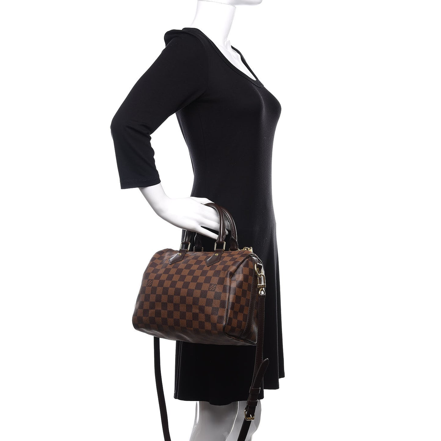 Damier Ebene Speedy Bandouliere 25