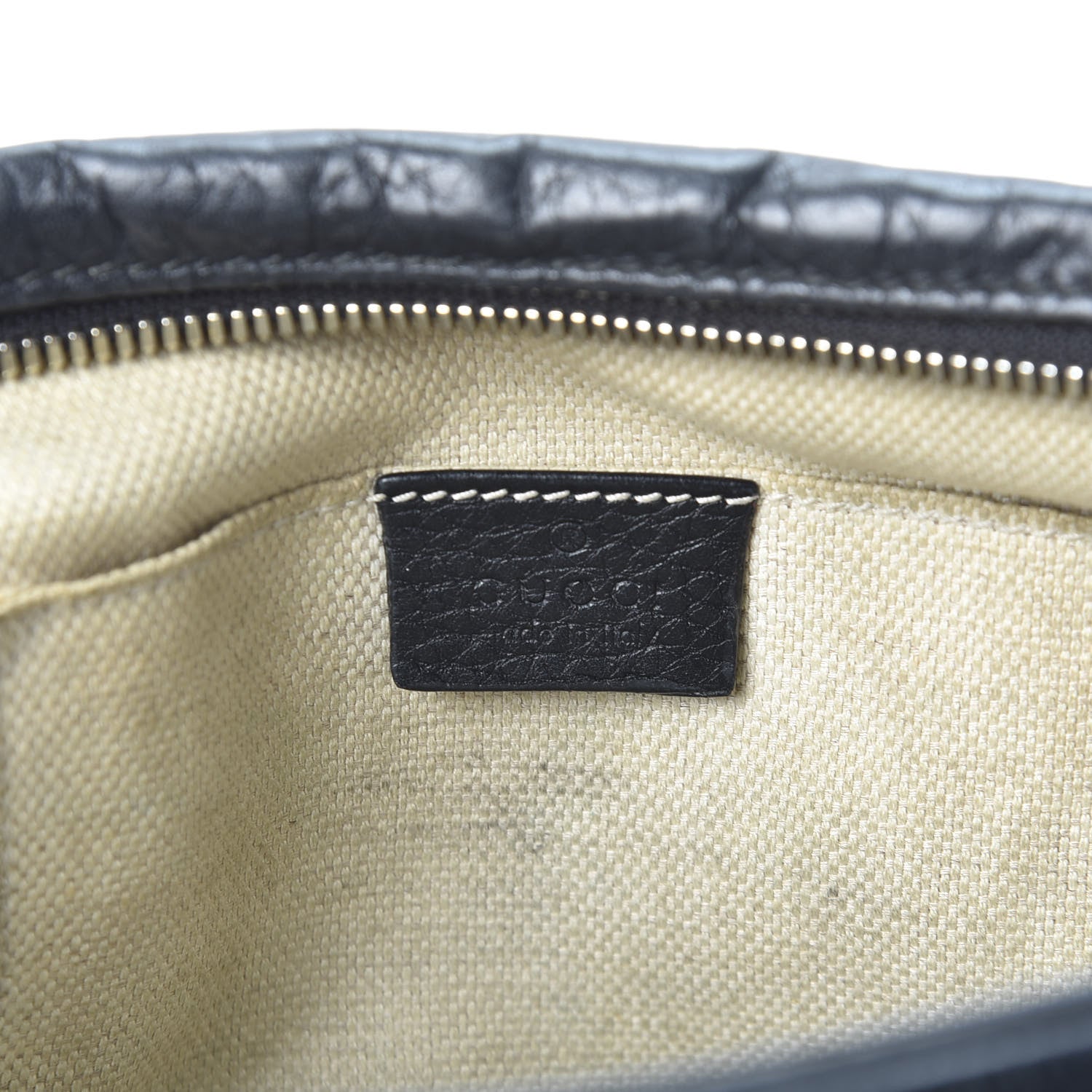 Gucci Pebbled Calfskin Small Soho Disco Bag Black 7 of 12