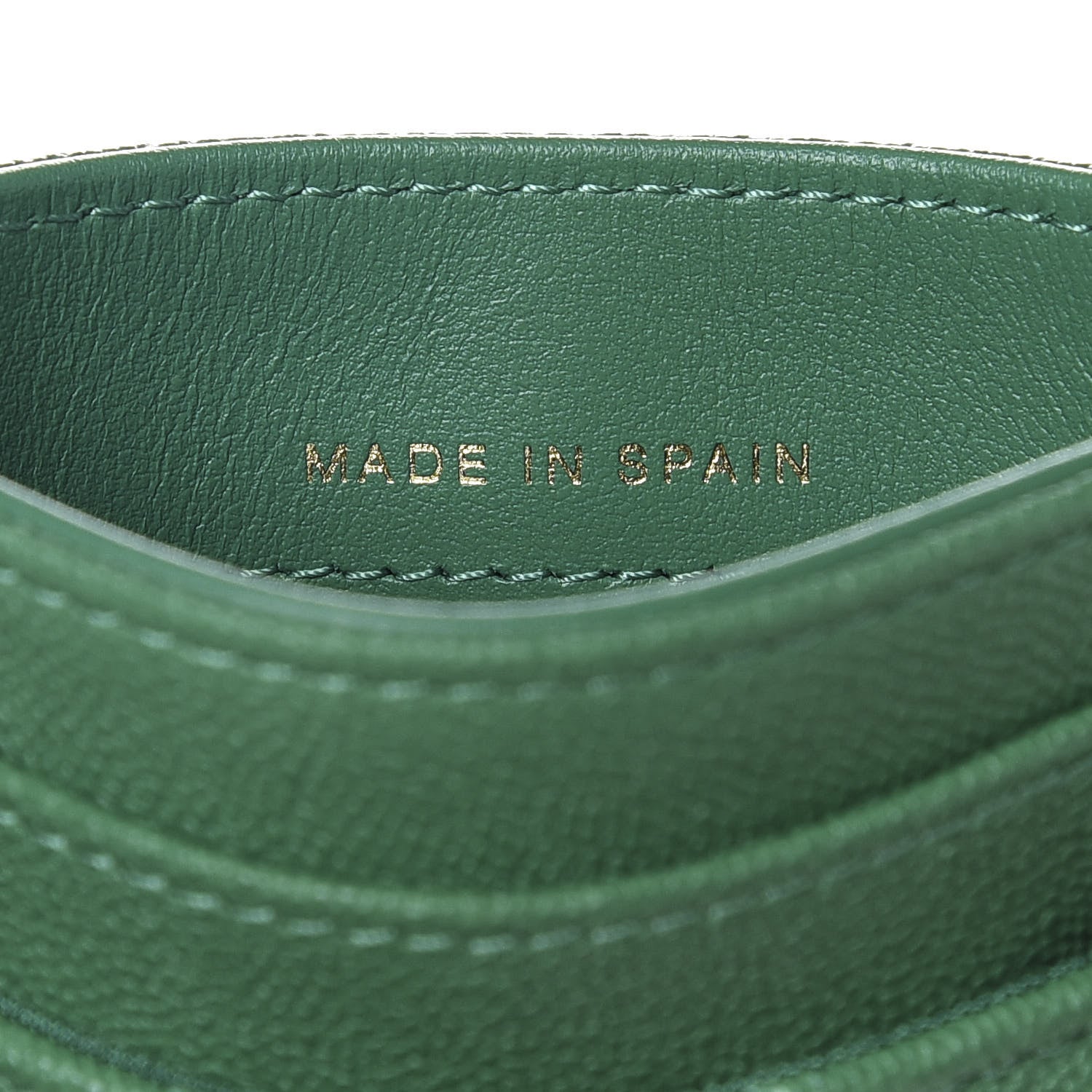 Chanel Caviar Quilted Boy Card Holder Green 7 of 9