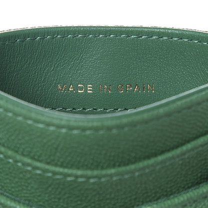 Chanel Caviar Quilted Boy Card Holder Green 7 of 9