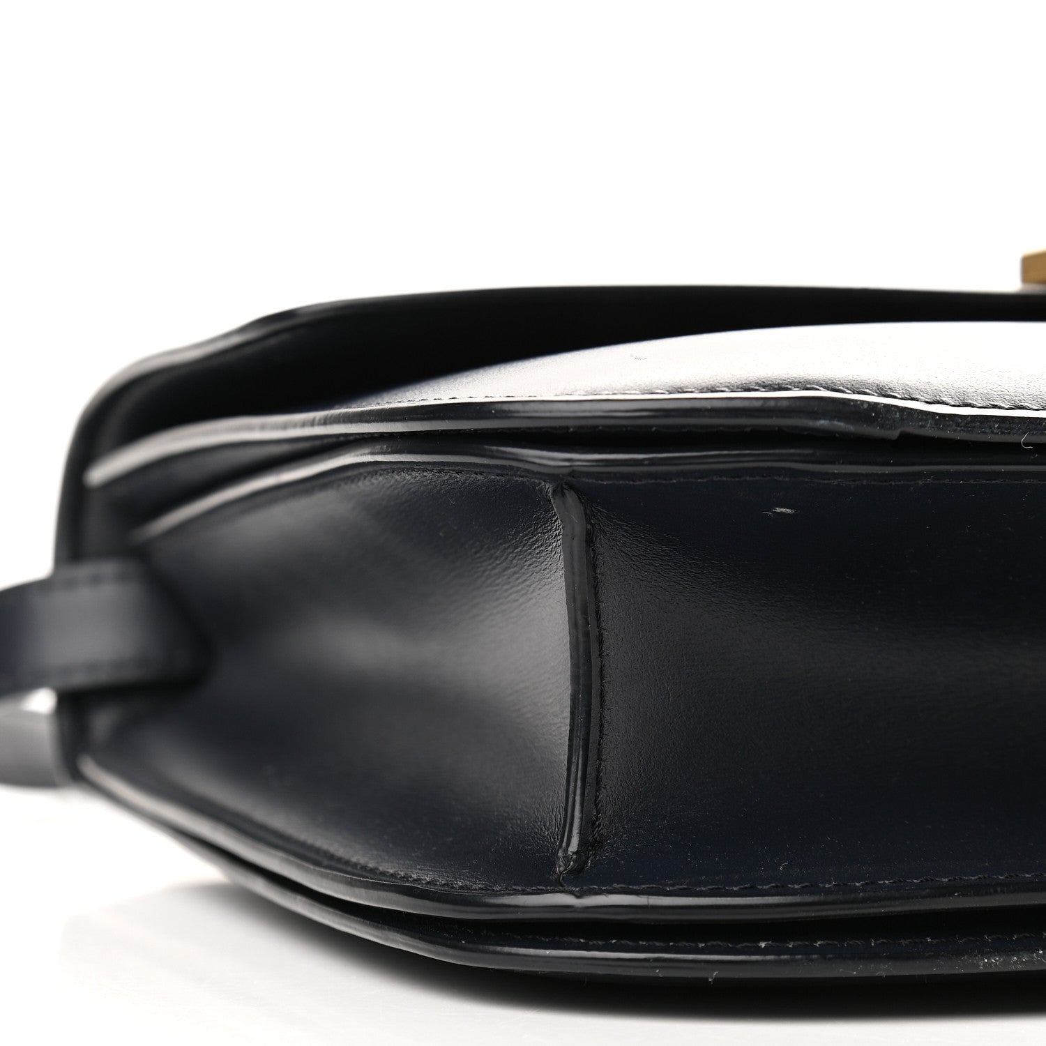 Celine Box Calfskin Medium Classic Box Flap Bag Navy 9 of 10