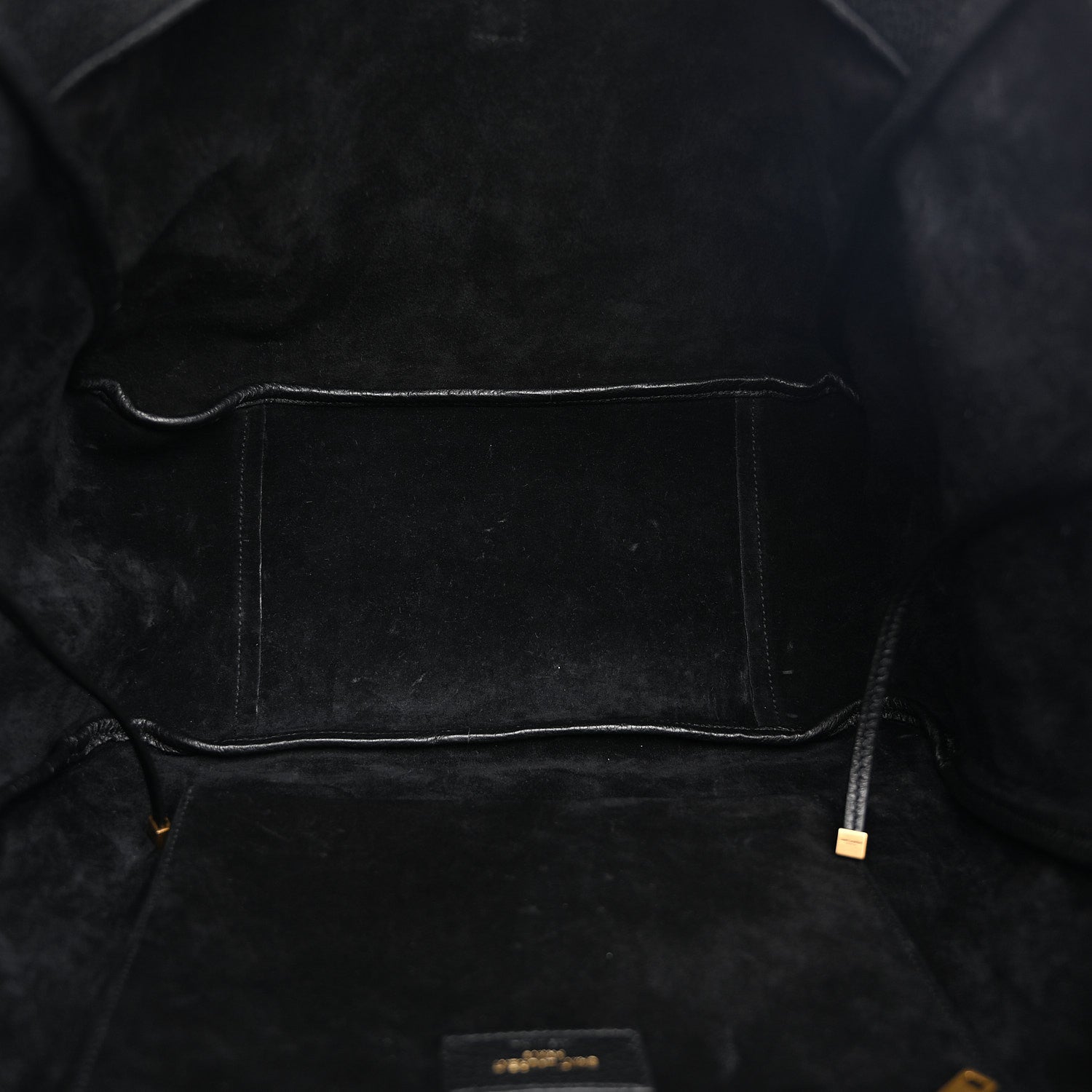 Saint Laurent Grained Deerskin Bea Tote Black 5 of 11