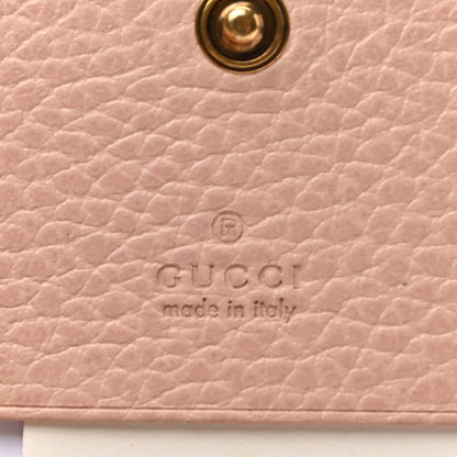 Gucci Calfskin GG Marmont Bow Card Case Black 6 of 7