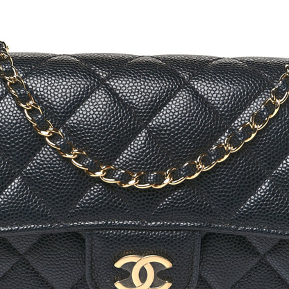 Chanel Caviar Quilted Glasses Case With Chain Black 9 of 11