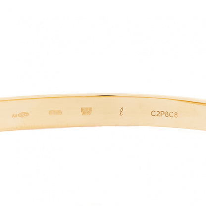 Bulgari 18K Yellow Gold Diamond B.Zero1 Essential Bangle Bracelet L 3 of 5