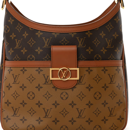 Louis Vuitton Reverse Monogram Dauphine Hobo MM 8 of 12