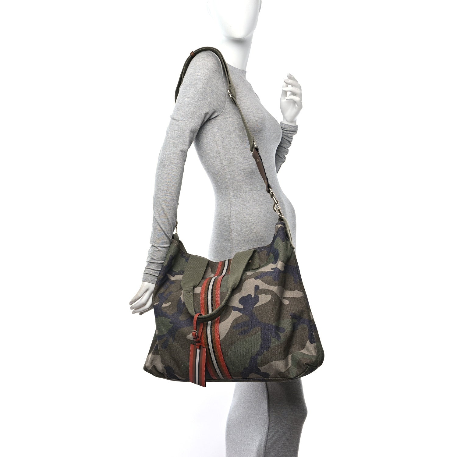 Valentino Garavani Canvas Calfskin Camouflage Tote Multicolor 2 of 10