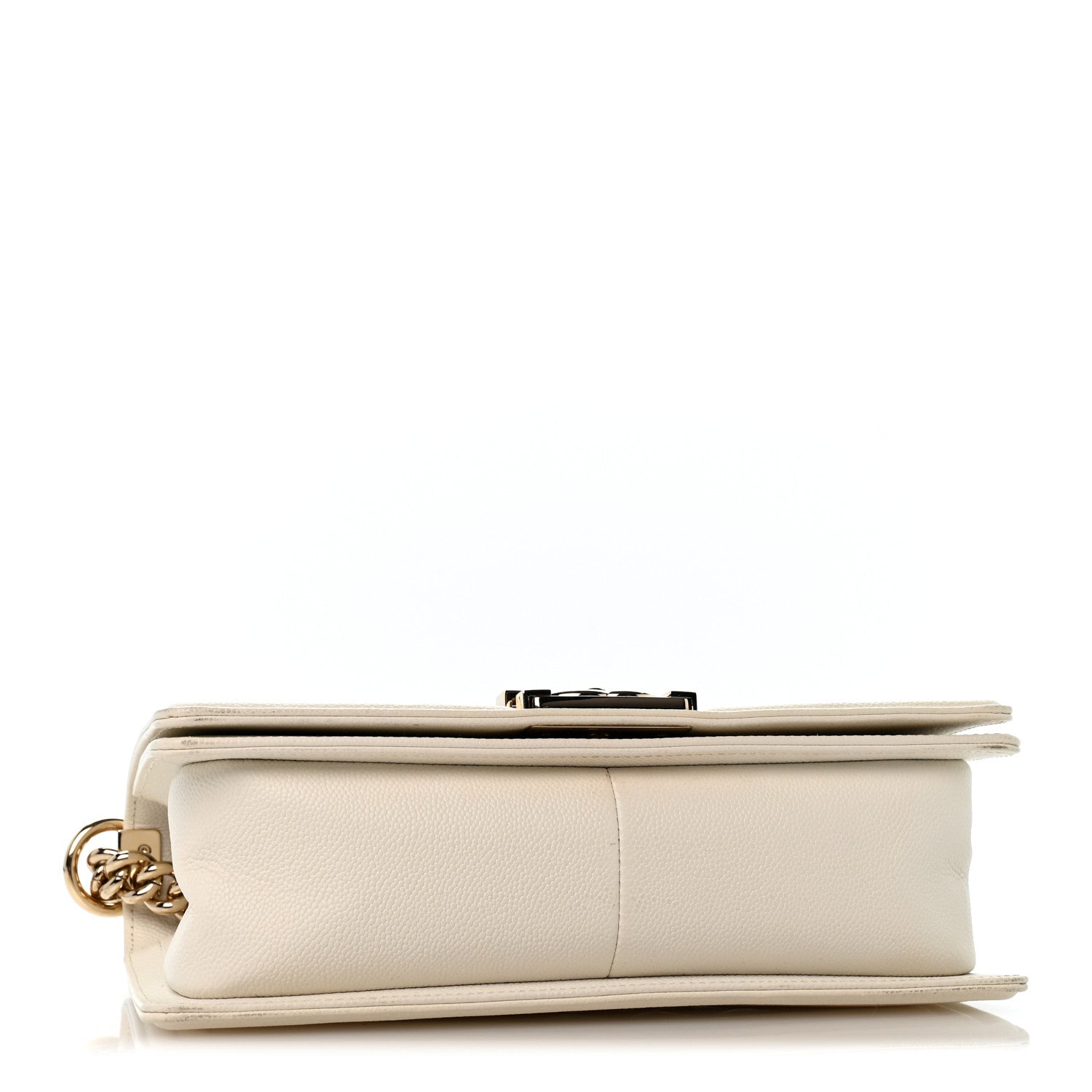 Chanel Caviar Quilted Medium Boy Flap White 4 of 14