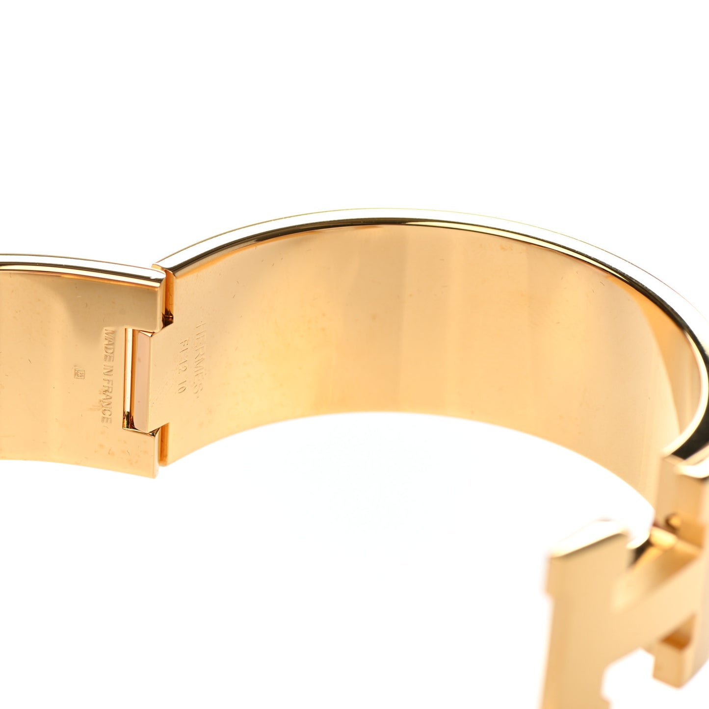 Enamel Wide Clic Clac H Bracelet PM Orange