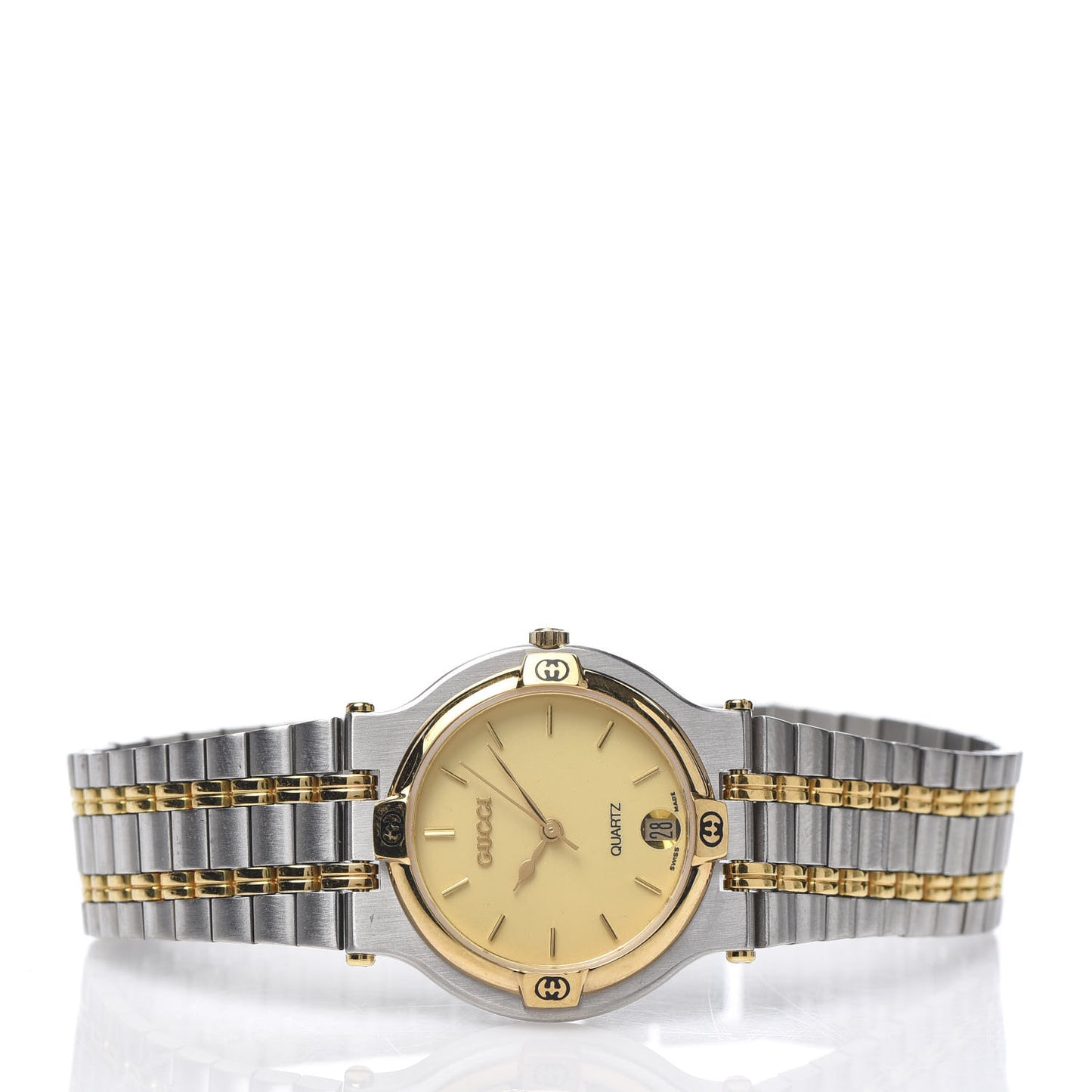 Stainless Steel 32mm 9000M Quartz Watch Gold