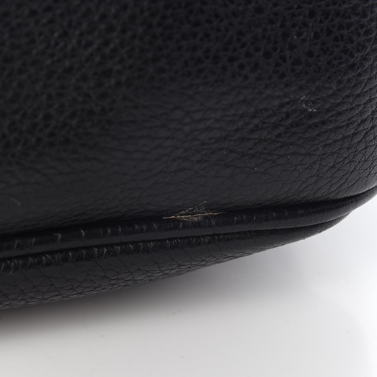 Pebbled Calfskin Small Soho Bowler Black