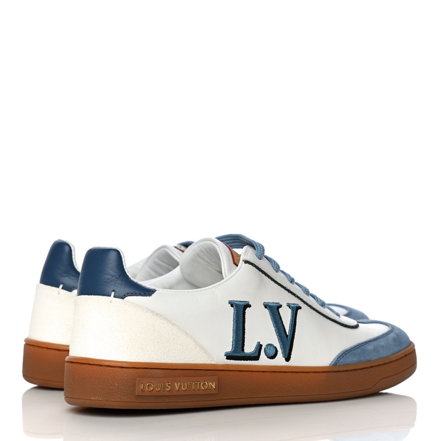 Calfskin Frontrow Sneakers 36 Blue