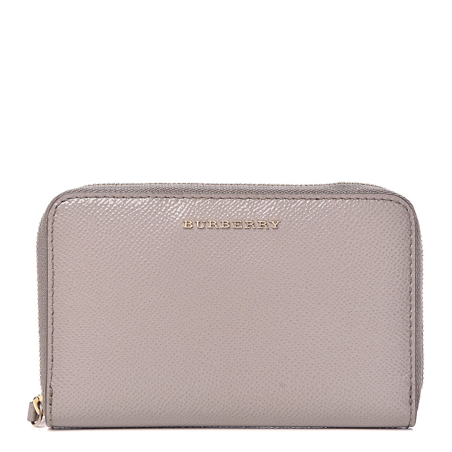 Patent London Medium Marston Zip Around Wallet Pale Grey
