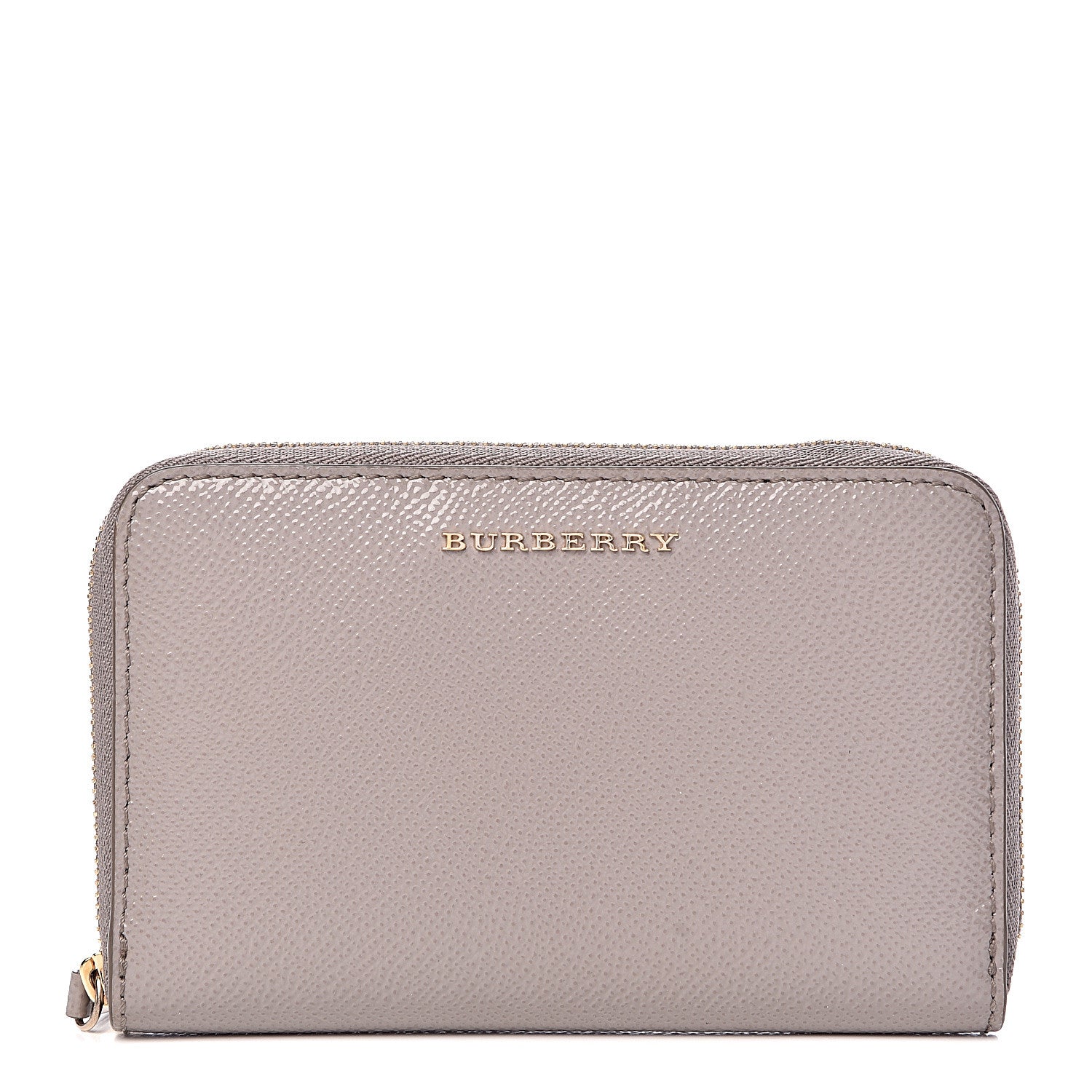 Burberry Patent London Medium Marston Zip Around Wallet Pale Grey 1 of 6