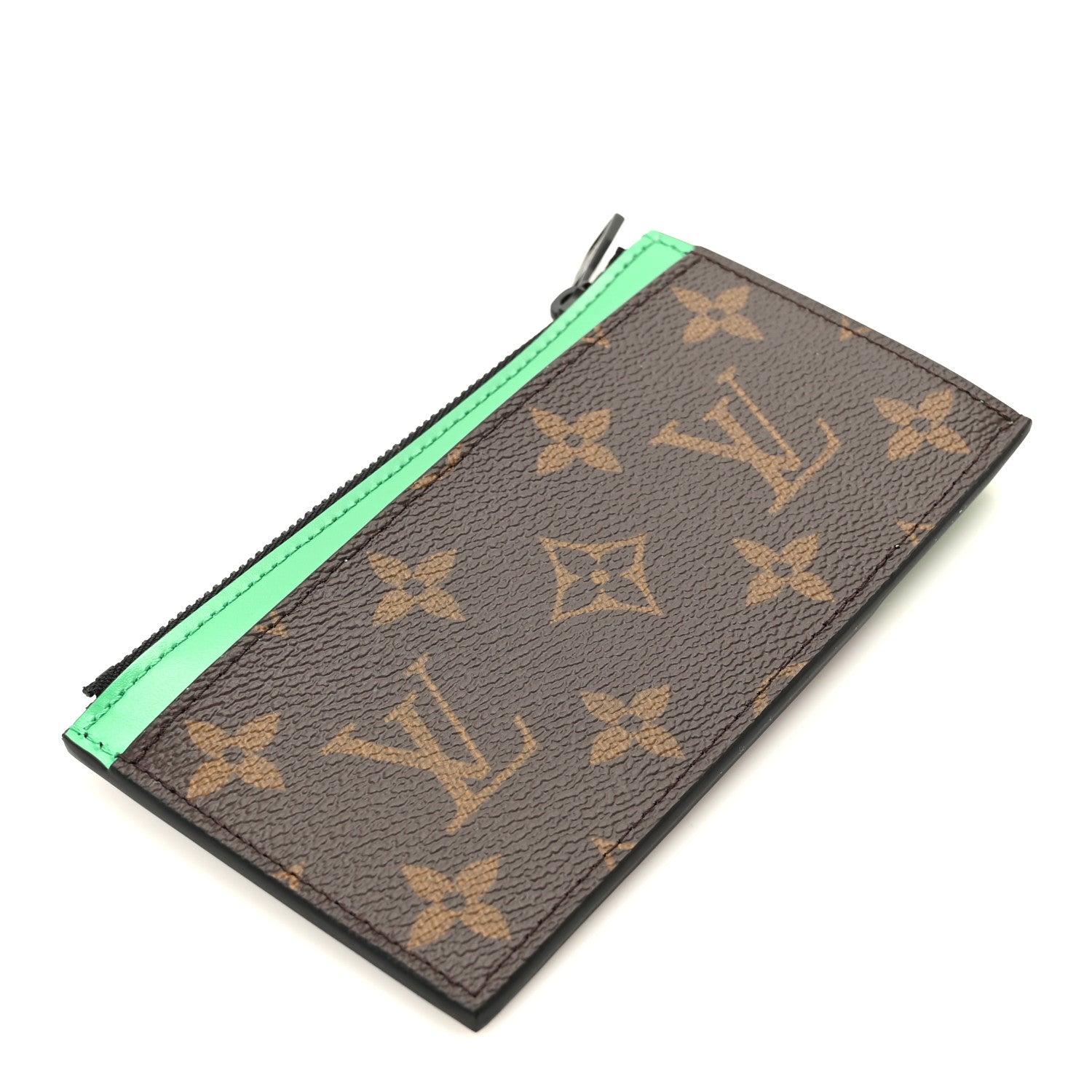 Louis Vuitton Monogram Calfskin Coin Card Holder Minty Green 4 of 8