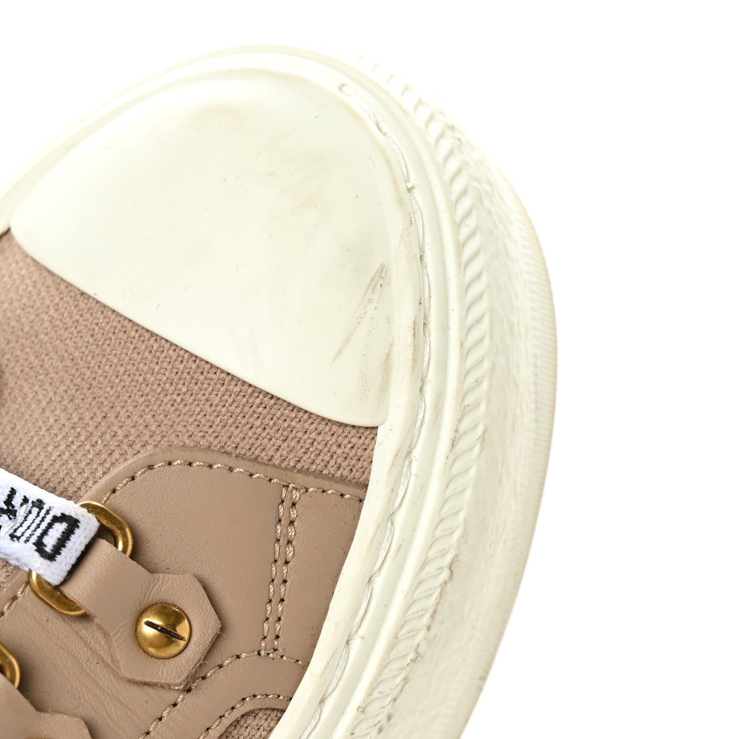 Christian Dior Technical Knit Womens Walk'n Dior High Top Sneakers 36 Nude 8 of 8