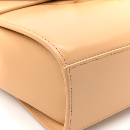 Bottega Veneta Box Calfskin Nappa Clip Bag Almond Gold 12 of 15