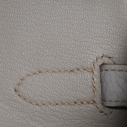 Hermes Taurillon Clemence Birkin 35 Gris Perle 10 of 25