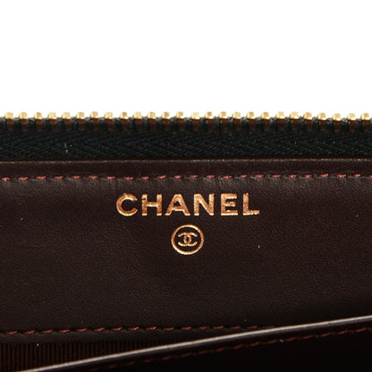Chanel Caviar Quilted Large Gusset Zip Around Wallet Black 6 of 8
