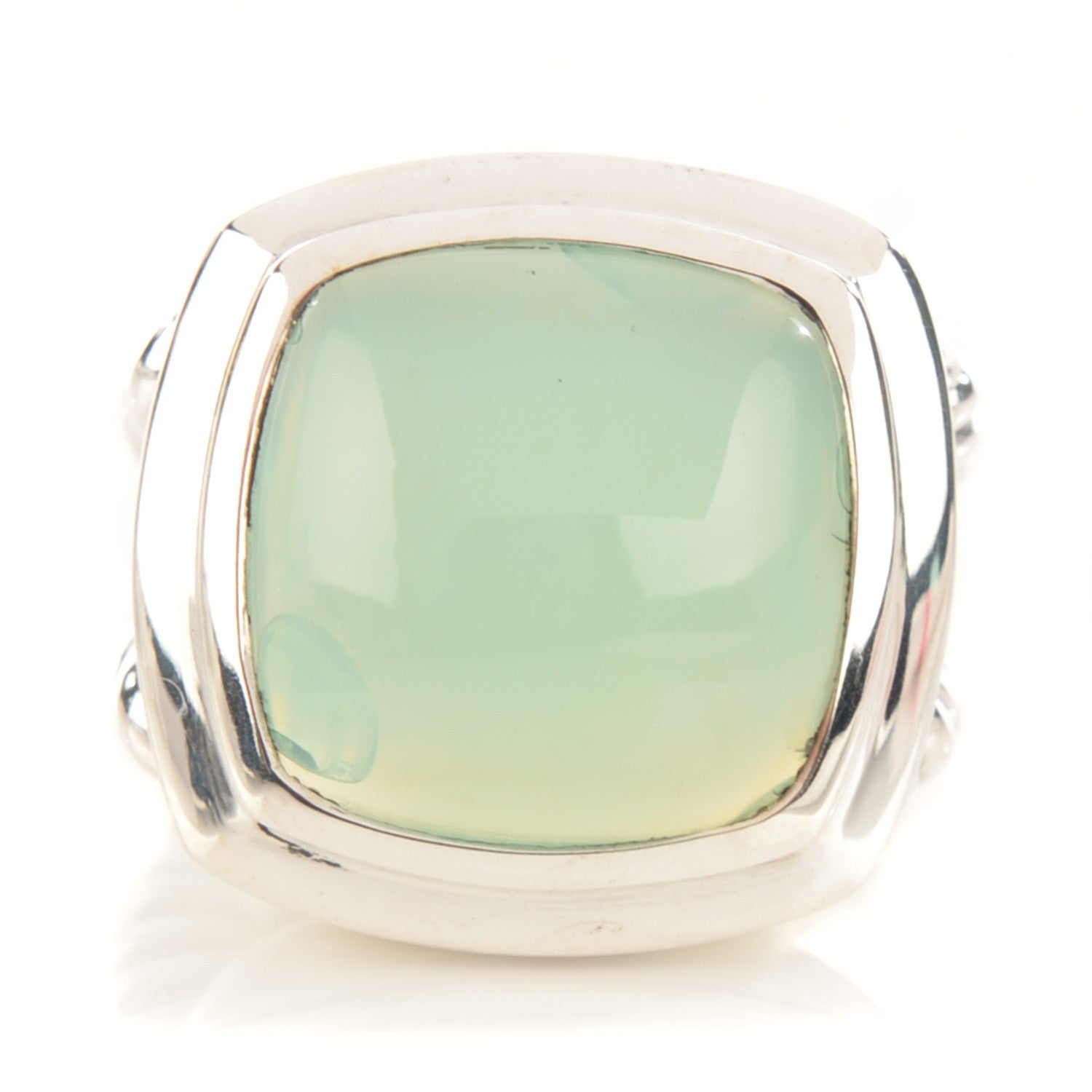 David Yurman Sterling Silver Chalcedony 16mm Albion Ring 52 6 1 of 5