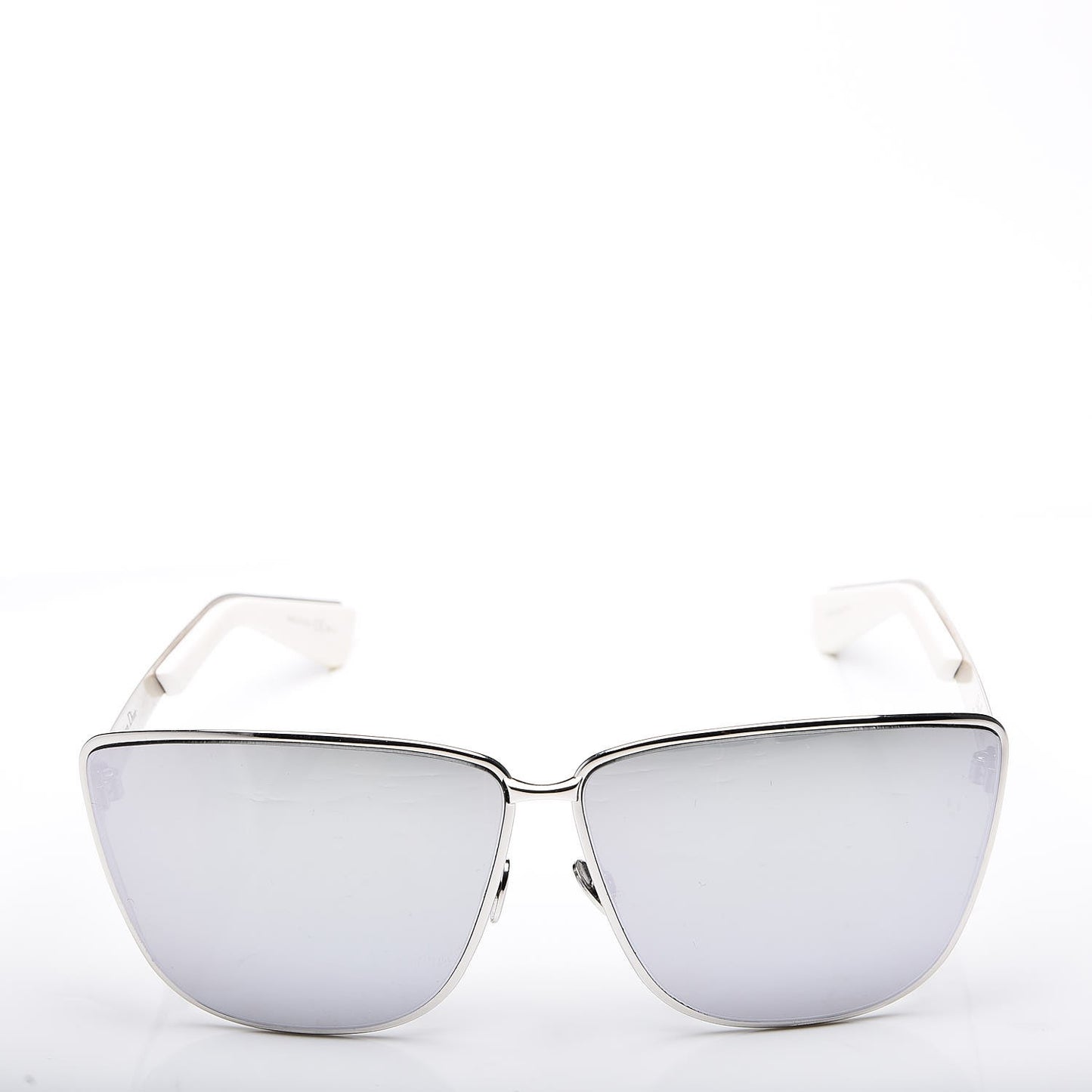 Metal Mirrored Futurist Sunglasses Silver