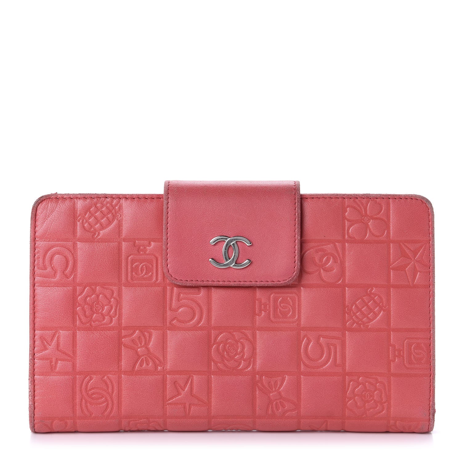 Chanel Lambskin Lucky Symbols French Flap Wallet Pink 1 of 14