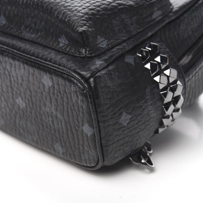MCM Visetos Side Stud X-Mini Stark Bebe Boo Backpack Black 7 of 8