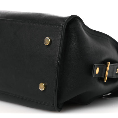 Saint Laurent Calfskin Small Monogram Cabas Black 10 of 15
