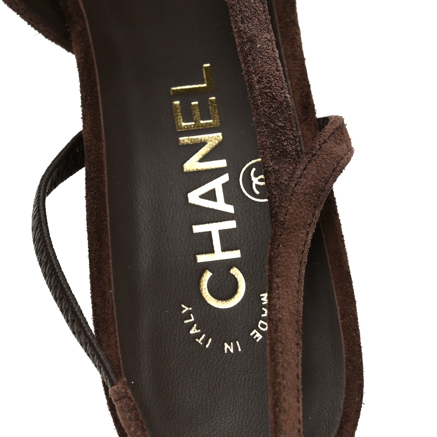 Chanel Laminated Crumpled Lambskin Grosgrain Cap Toe CC Ballerina Flats 39 Light Gold Black 7 of 10