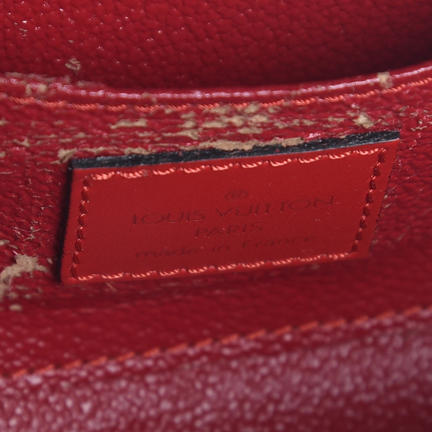 Louis Vuitton Epi Dauphine 17 Cosmetic Pouch Castillan Red 6 of 7