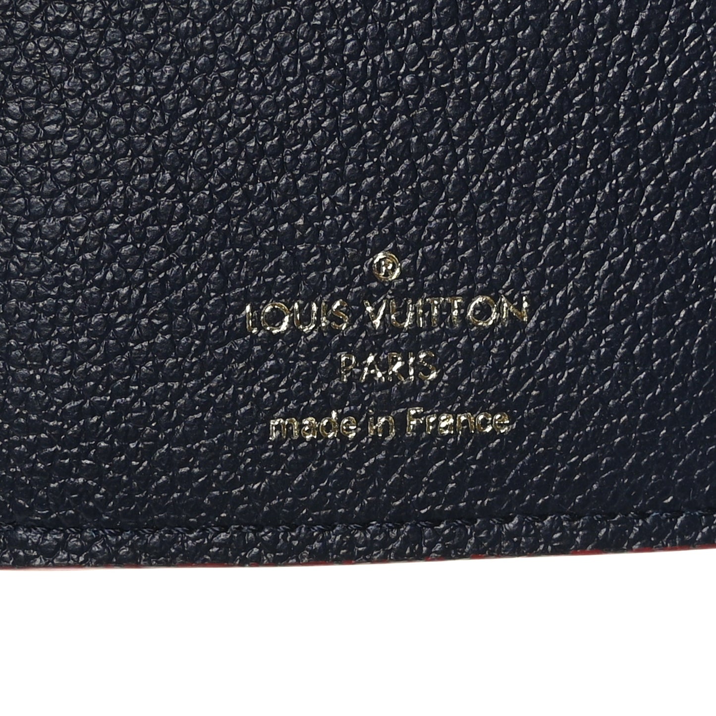 Empreinte Victorine Wallet Marine Rouge