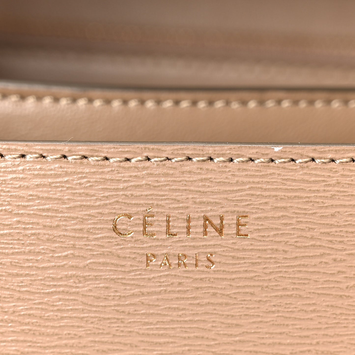 Liege Calfskin Medium Classic Box Flap Bag Taupe