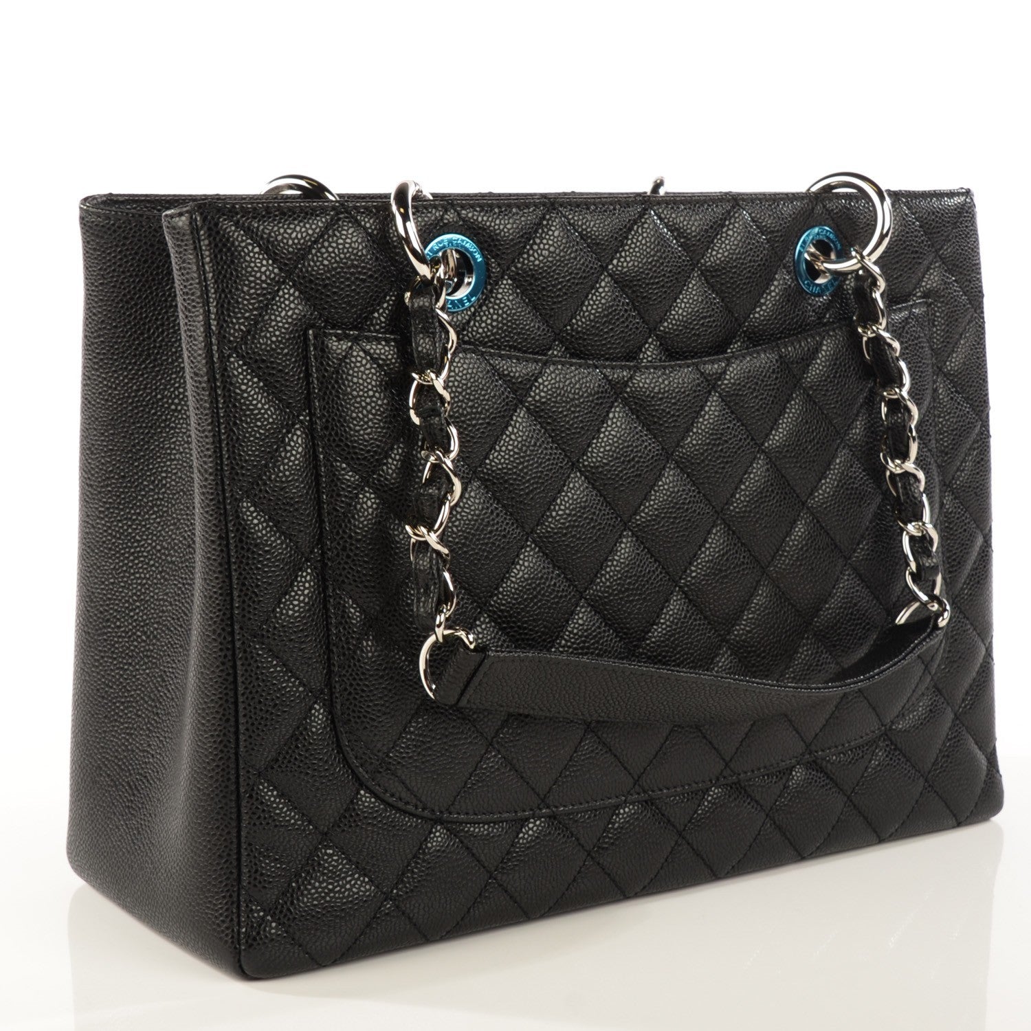 Chanel Caviar Quilted Grand Shopping Tote GST Black 3 of 8